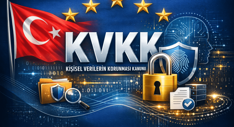 KVKK Kişisel Verilerin Korunması Kanunu kapsamında gizlilik, veri güvenliği ve çerez politikası görseli